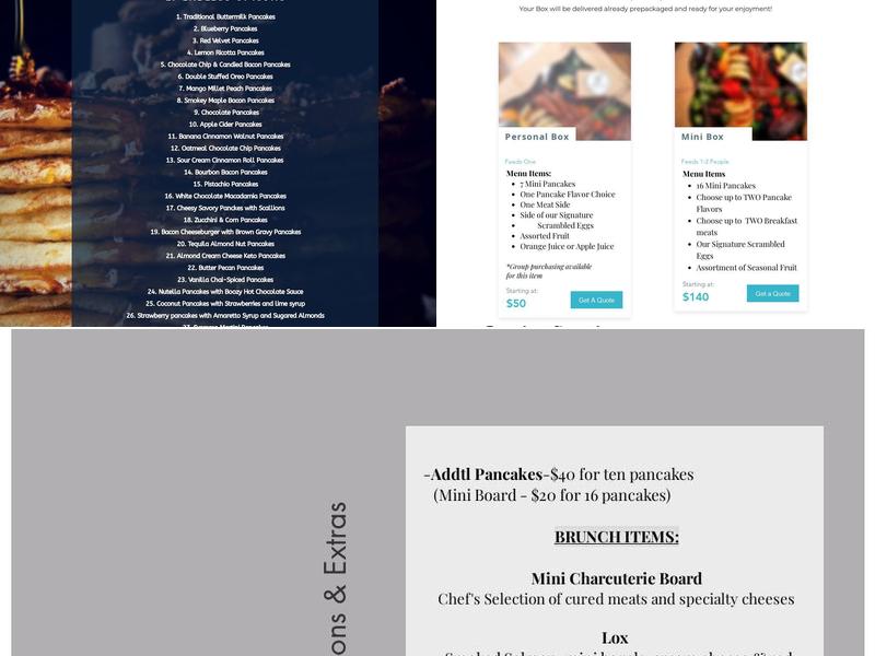 27 Pancakes Breakfast Co. Menu