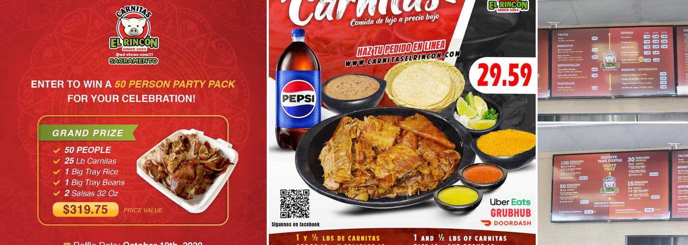 Carnitas El Rincon - Folsom Menu