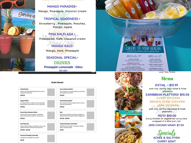 Impact Island Cafe Menu
