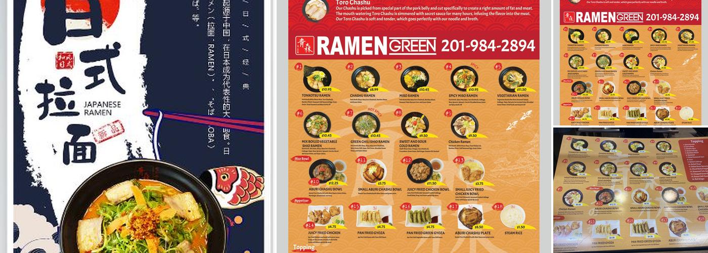 Ramen Green Menu