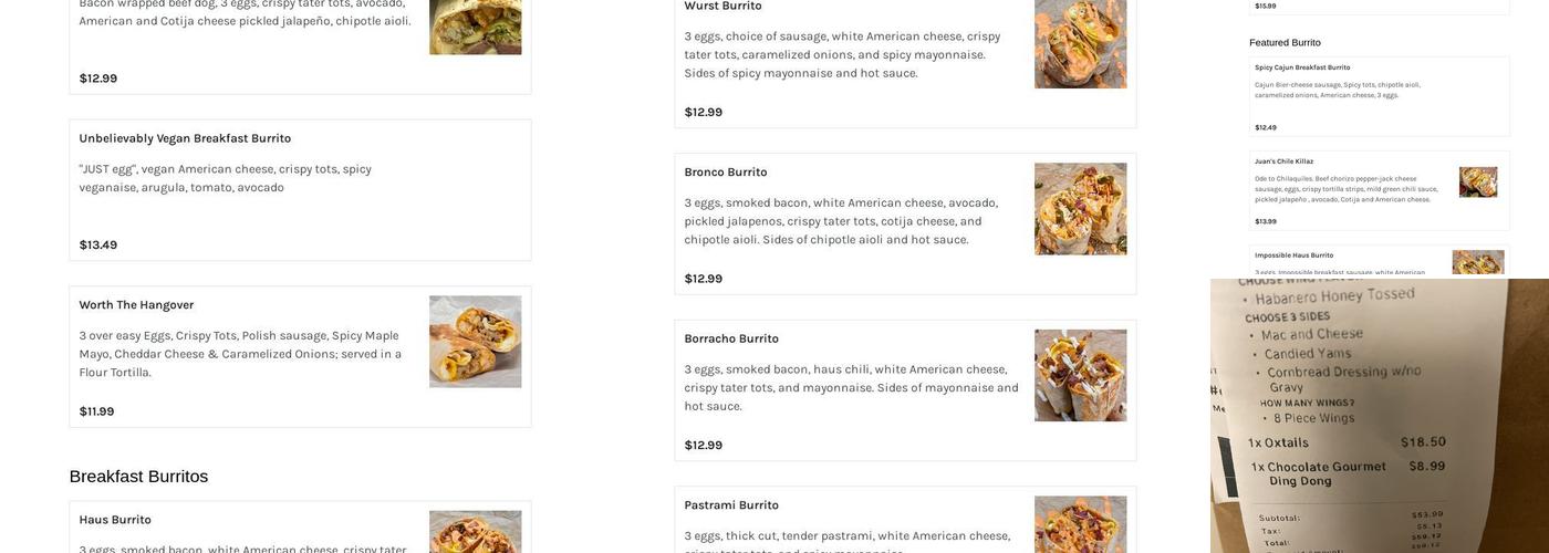 Melrose Food Co - by CloudKitchens Menu