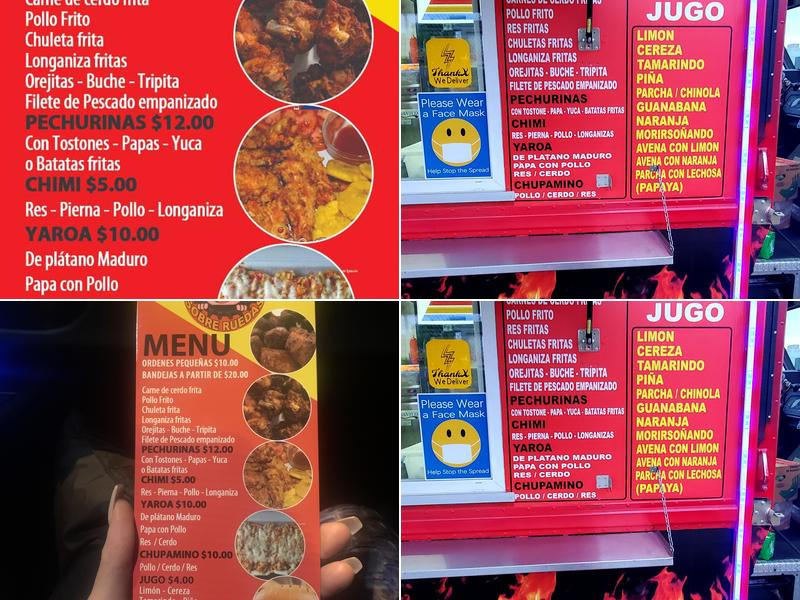 Frituras sobre Ruedas Menu