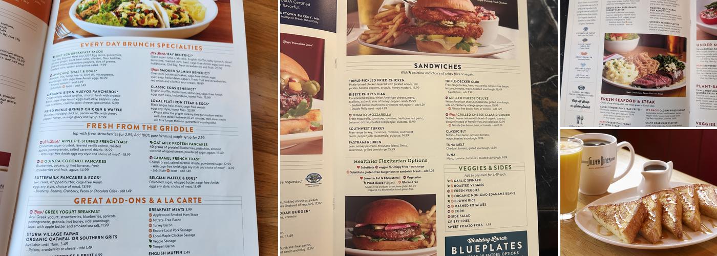Silver Diner Menu