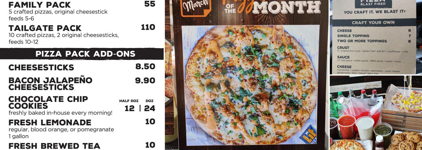 Lit Pizza - Corporate Blvd. Menu