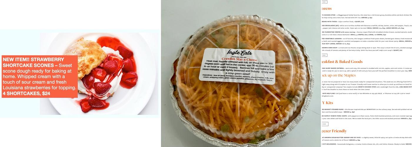 Ingle Eats Menu