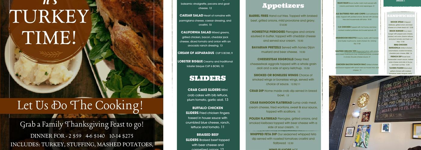 The Little Brown Barrel Menu