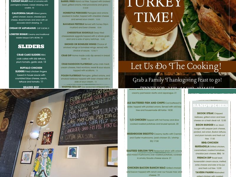 The Little Brown Barrel Menu