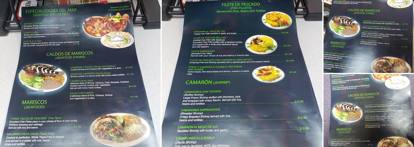 Caleo restaurant Menu