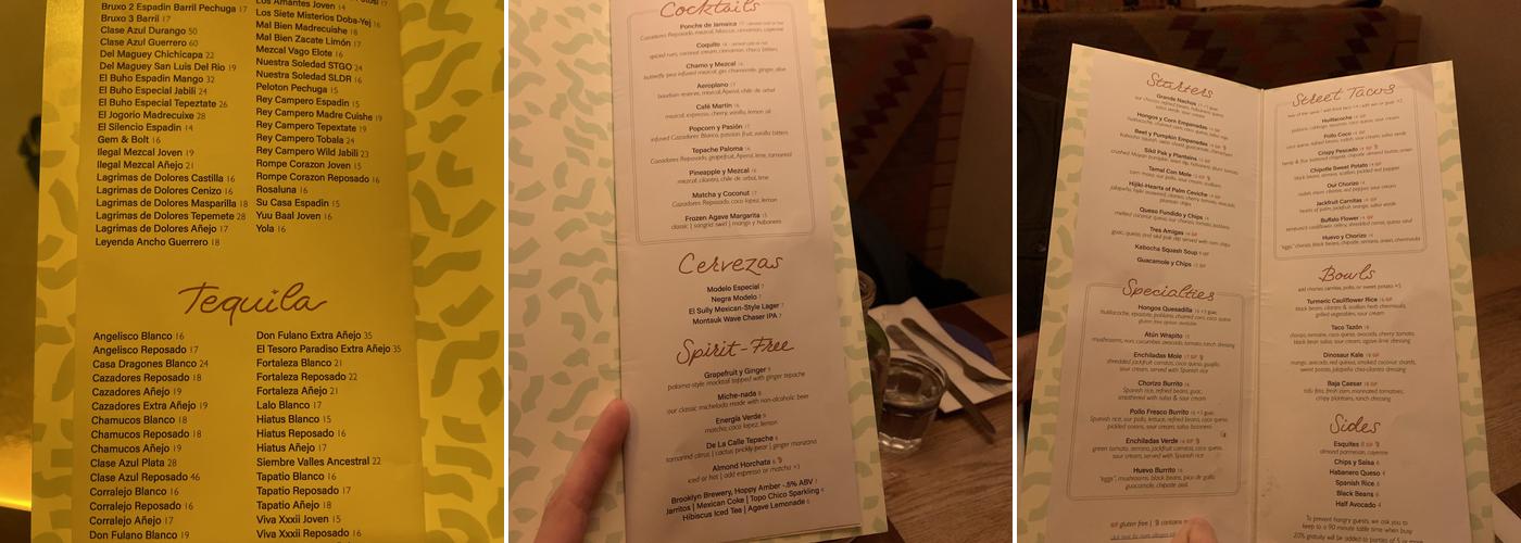 Jajaja Mexicana Menu