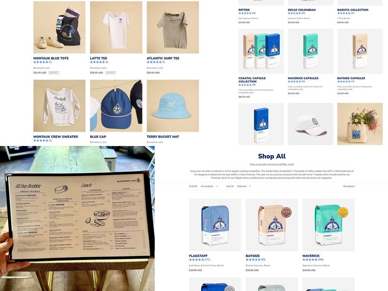 Bluestone Lane Upper East Side Café Menu