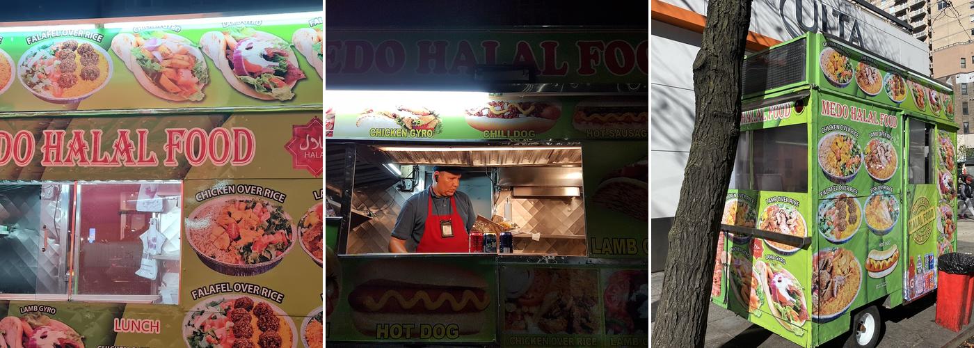 Medo Halal Food Cart Menu