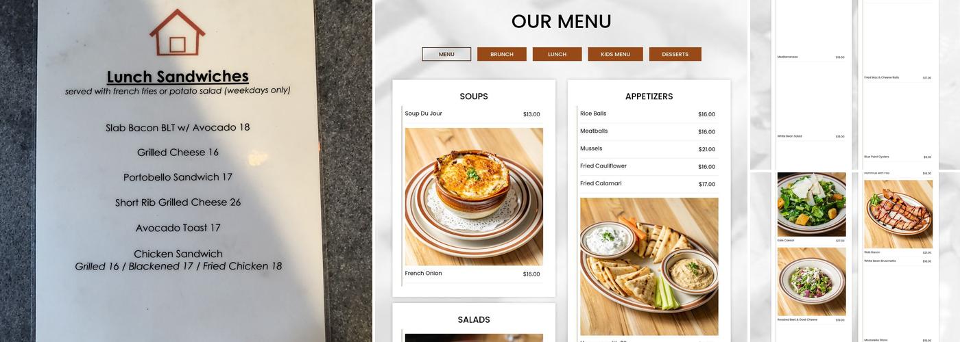 Home Kitchen Menu