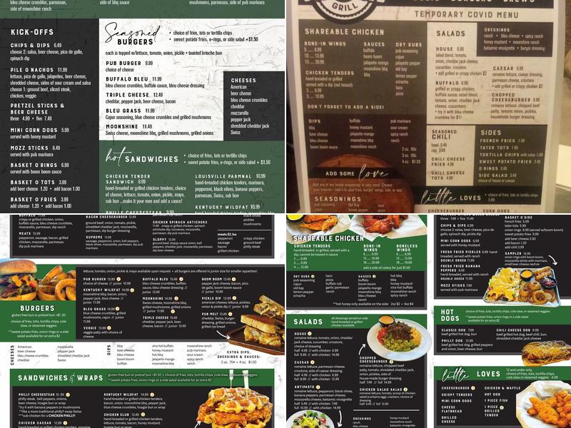 Seasoned Pub & Grill Menu