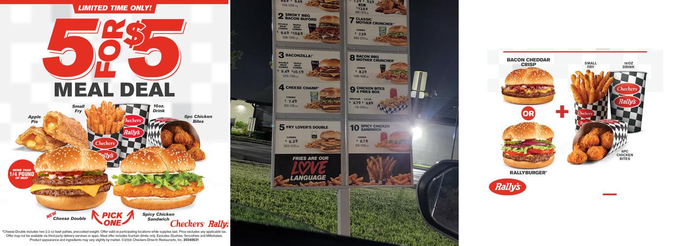 Checkers Menu