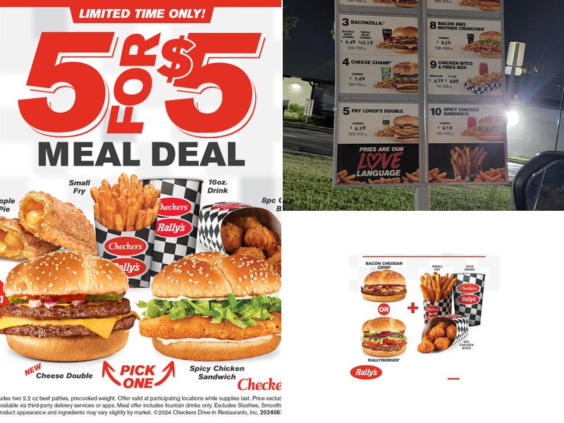 Checkers Menu