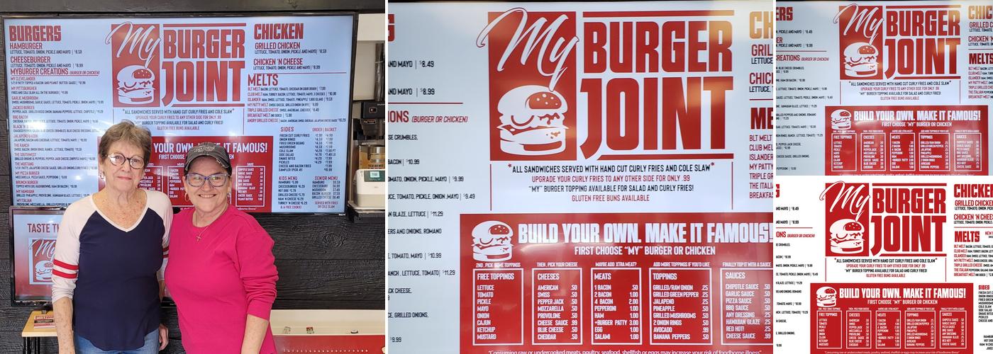 My Burger Joint Menu