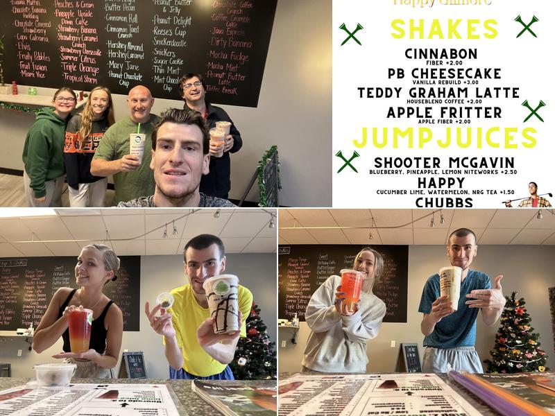 NEXT UP NUTRITION Menu