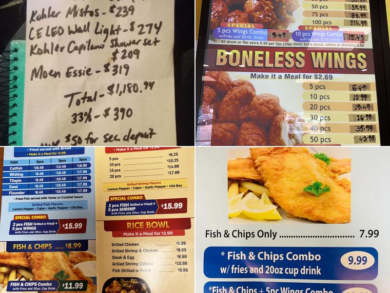 America's Best Wings Menu