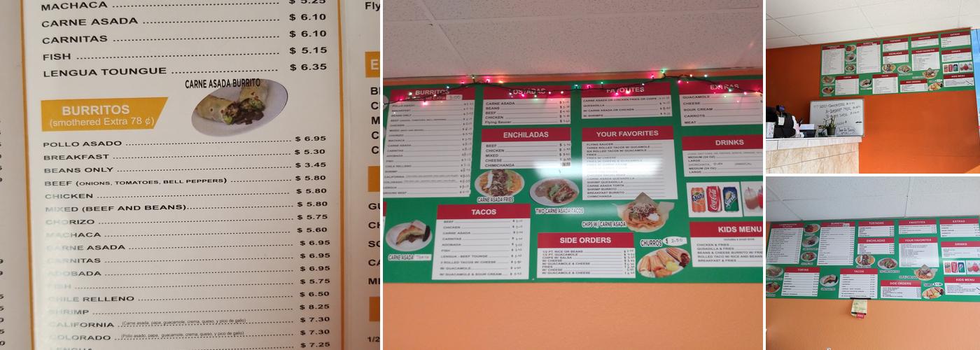 Taco Salsa 2 LLC Menu