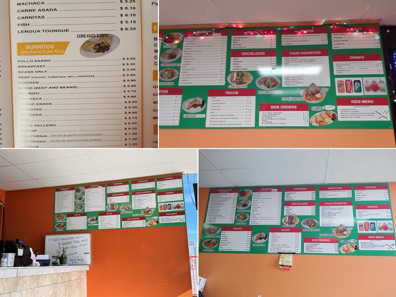 Taco Salsa 2 LLC Menu