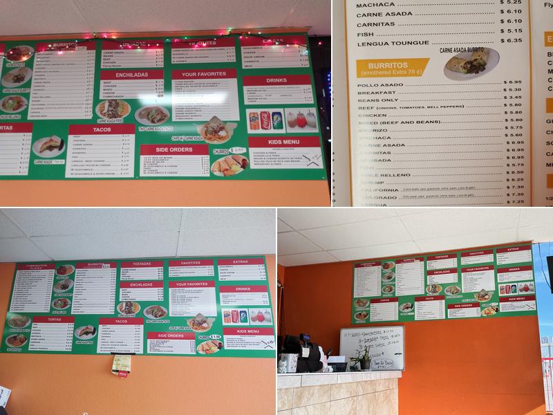 Taco Salsa 2 LLC Menu
