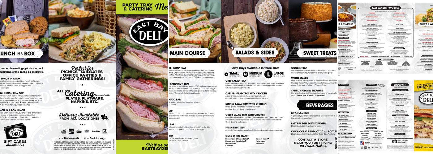 East Bay Deli- Clemson Rd Menu