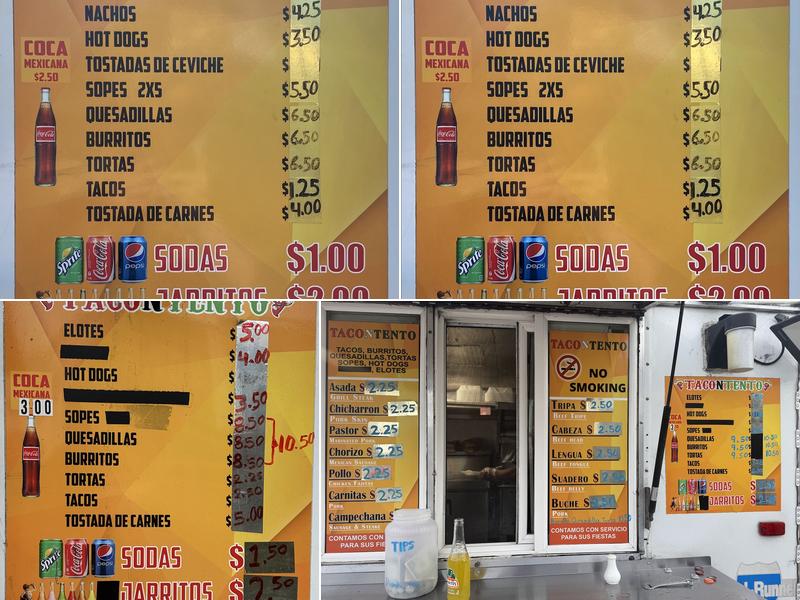 TACOnTENTO slc Menu