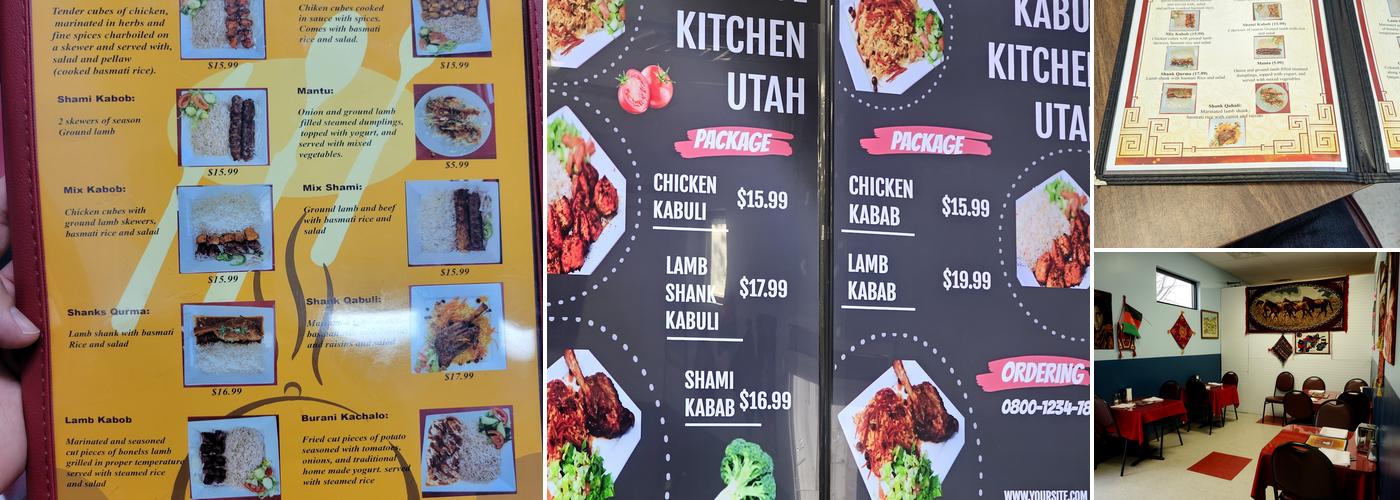 Kabul Kitchen Menu
