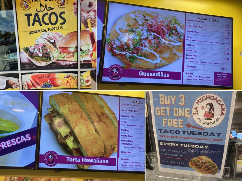 La Michoacana Skokie/Lincolnwood Menu