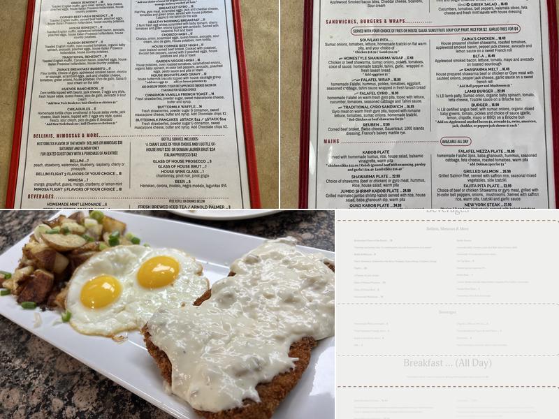 Cafe Benedict Menu