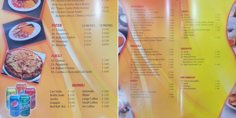 Portion Kitchen Menu