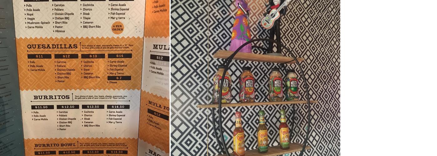 Folklore Artisanal Taco Menu