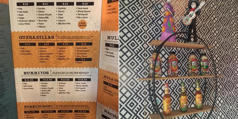 Folklore Artisanal Taco Menu