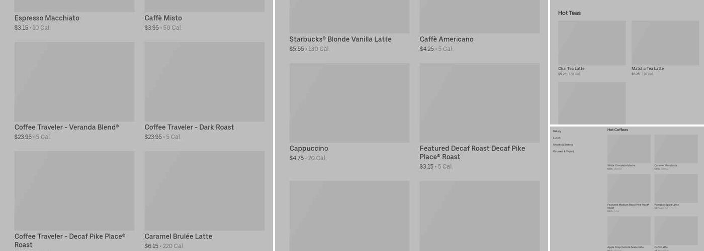 Starbucks Menu