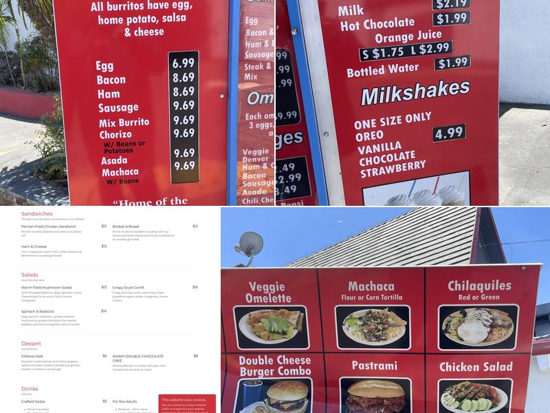 Bobos Corp Menu