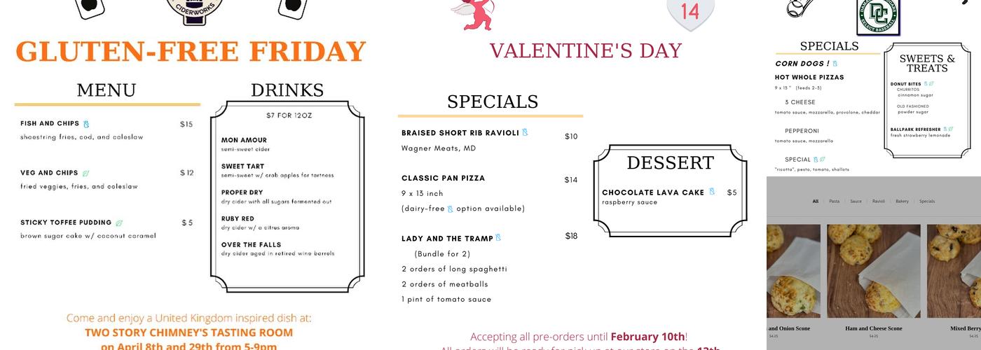 Say Vrai Gluten-Free Menu