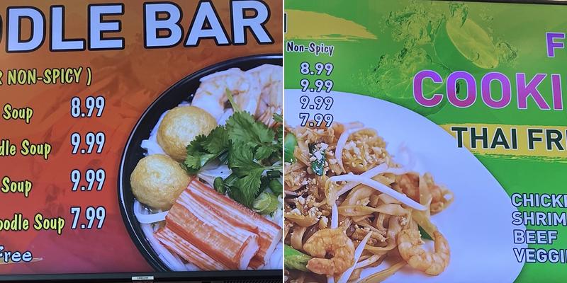 Bistro THAI Menu