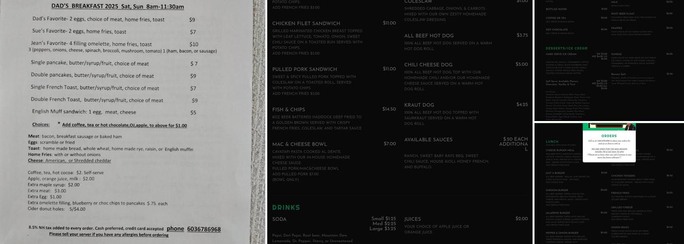 Dad's Menu