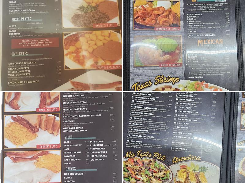 TAQUERIA JALISIENSE Menu