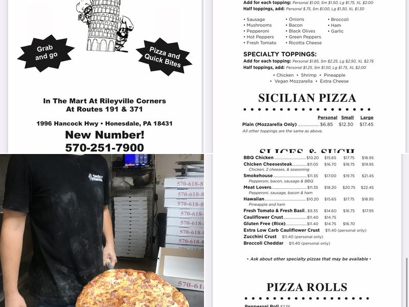 Two Guys from Italy Express of Rileyville Menu