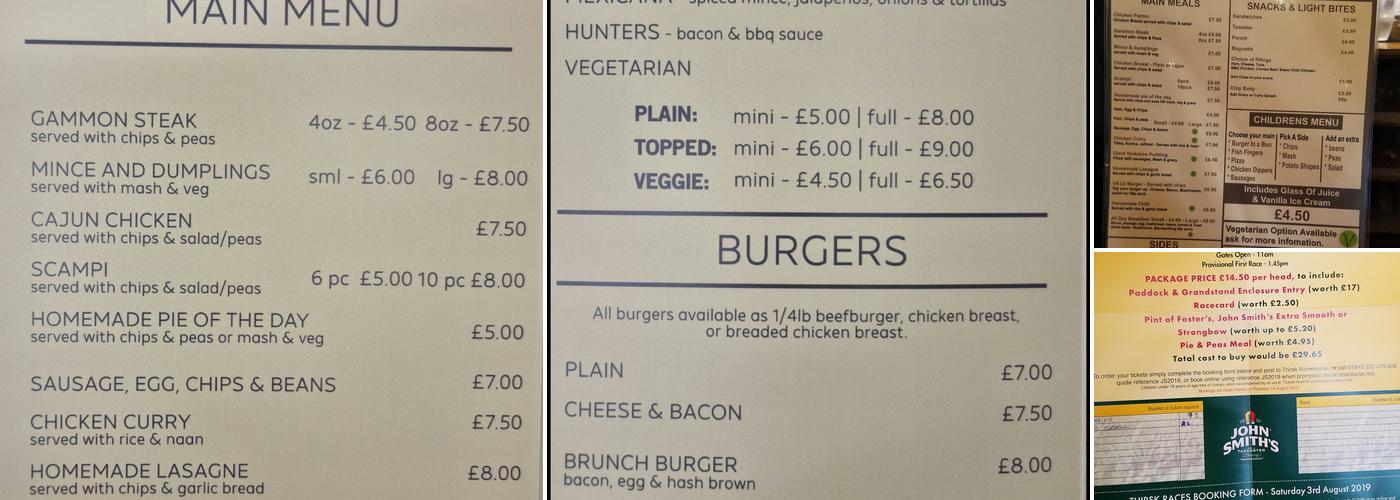 The Starting Gate Menu