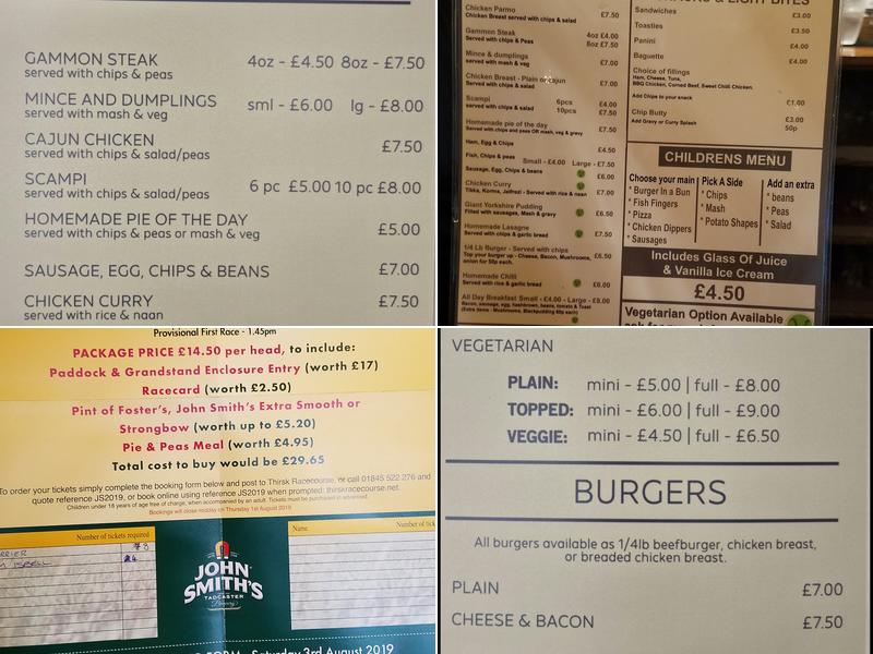 The Starting Gate Menu