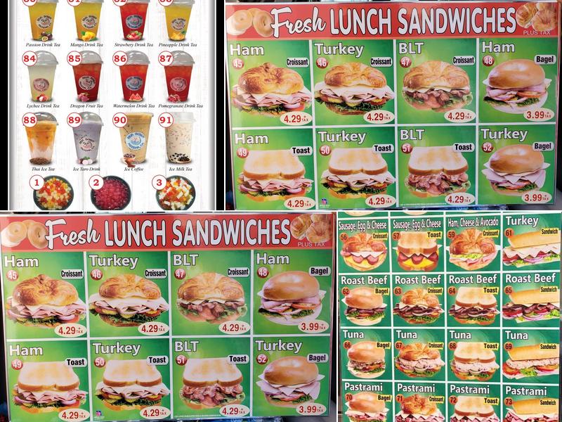 Pam's Donuts and Ice Cream Menu