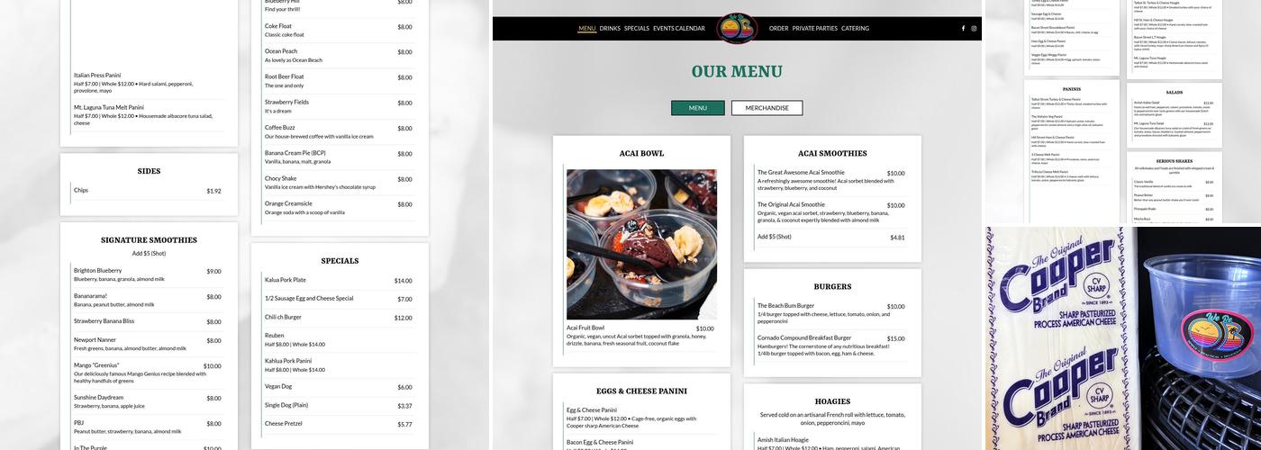 We be OB Menu