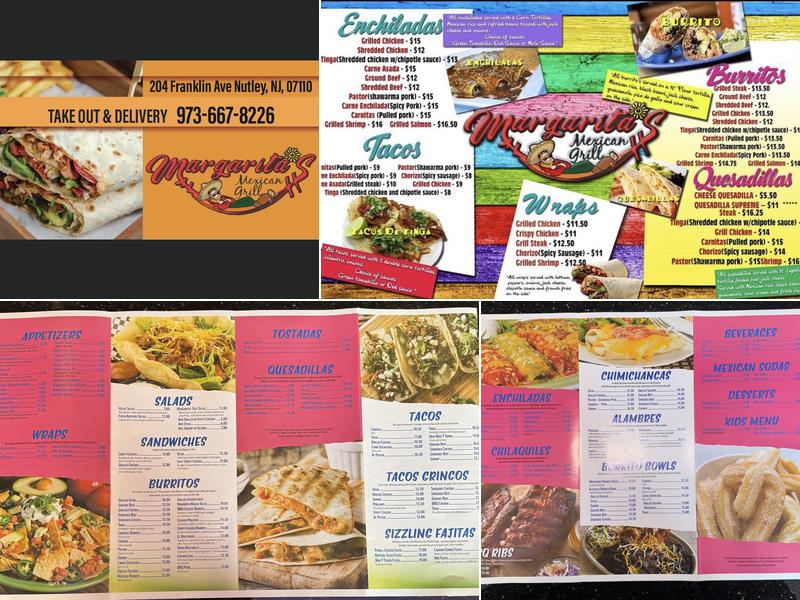 Margaritas Mexican Grill Menu