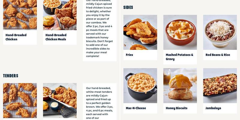 Krispy Krunchy Chicken Menu