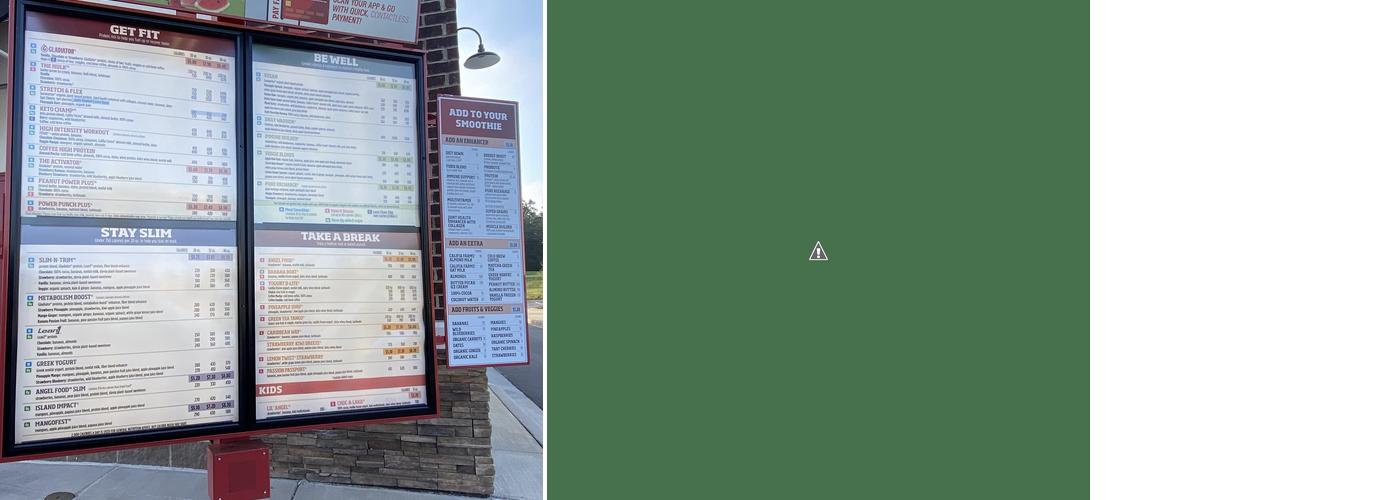 Smoothie King Menu