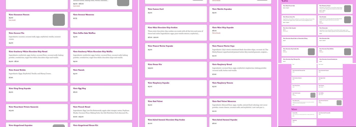 The Crazy Apron, LLC Menu