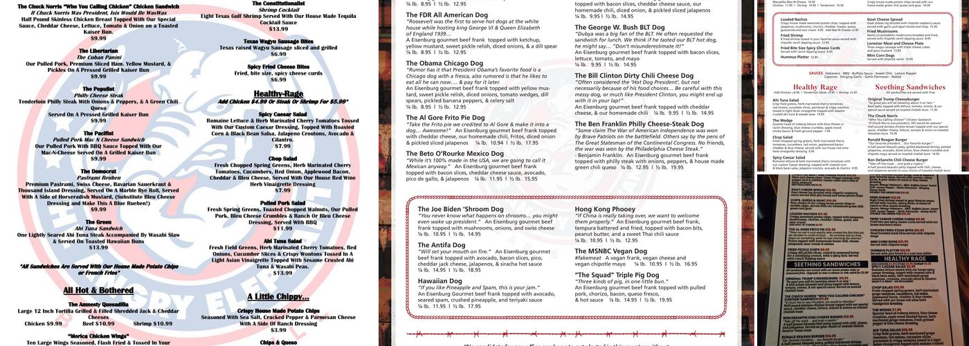 The Angry Elephant - Bryan Menu
