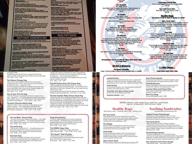 The Angry Elephant - Bryan Menu